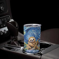 Sloth Starry Night Tumbler Cup I'm Not Lazy - Wonder Print Shop