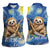 Sloth Starry Night Women Sleeveless Polo Shirt I'm Not Lazy - Wonder Print Shop