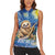 Sloth Starry Night Women Sleeveless Polo Shirt I'm Not Lazy - Wonder Print Shop