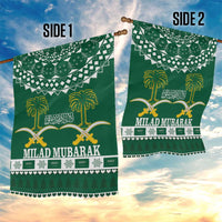 Saudi Arabia Christmas Garden Flag Coat Of Arms Milad Mubarak - Wonder Print Shop
