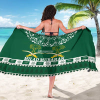 Saudi Arabia Christmas Sarong Coat Of Arms Milad Mubarak - Wonder Print Shop