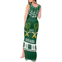 Saudi Arabia Christmas Tank Maxi Dress Coat Of Arms Milad Mubarak - Wonder Print Shop
