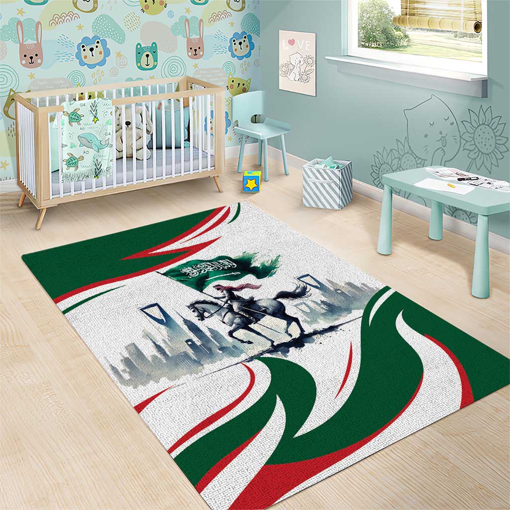 Saudi Arabia Horse Riders Area Rug Arab Style - Wonder Print Shop