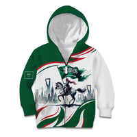 Saudi Arabia Horse Riders Kid Hoodie Arab Style - Wonder Print Shop