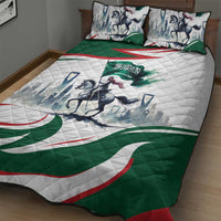 Saudi Arabia Horse Riders Quilt Bed Set Arab Style - Wonder Print Shop