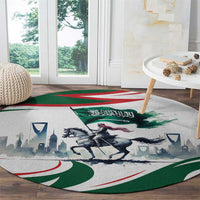 Saudi Arabia Horse Riders Round Carpet Arab Style