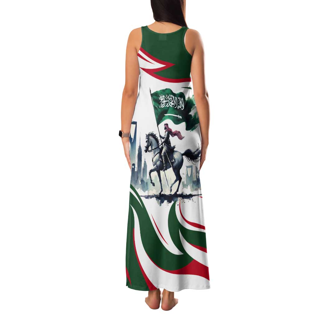 Saudi Arabia Horse Riders Tank Maxi Dress Arab Style - Wonder Print Shop