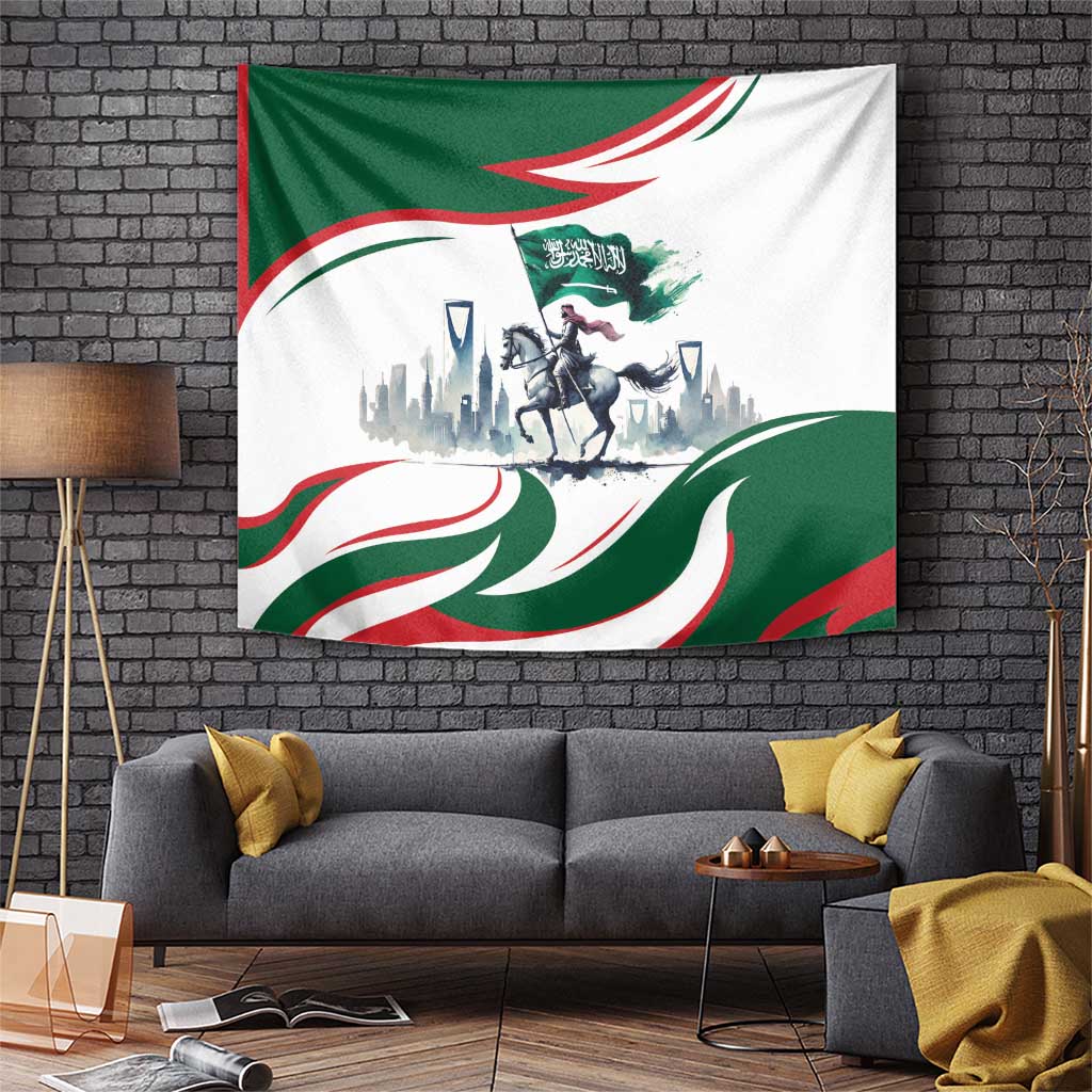 Saudi Arabia Horse Riders Tapestry Arab Style - Wonder Print Shop