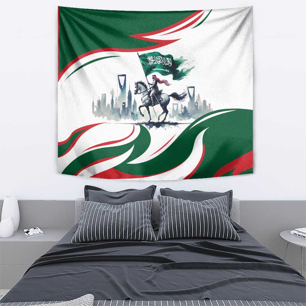 Saudi Arabia Horse Riders Tapestry Arab Style - Wonder Print Shop