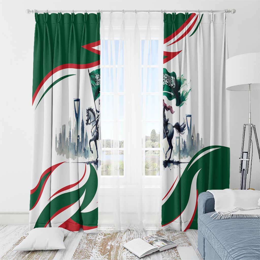 Saudi Arabia Horse Riders Window Curtain Arab Style - Wonder Print Shop