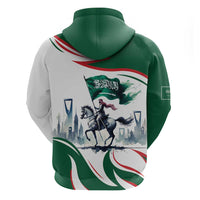 Saudi Arabia Horse Riders Zip Hoodie Arab Style - Wonder Print Shop