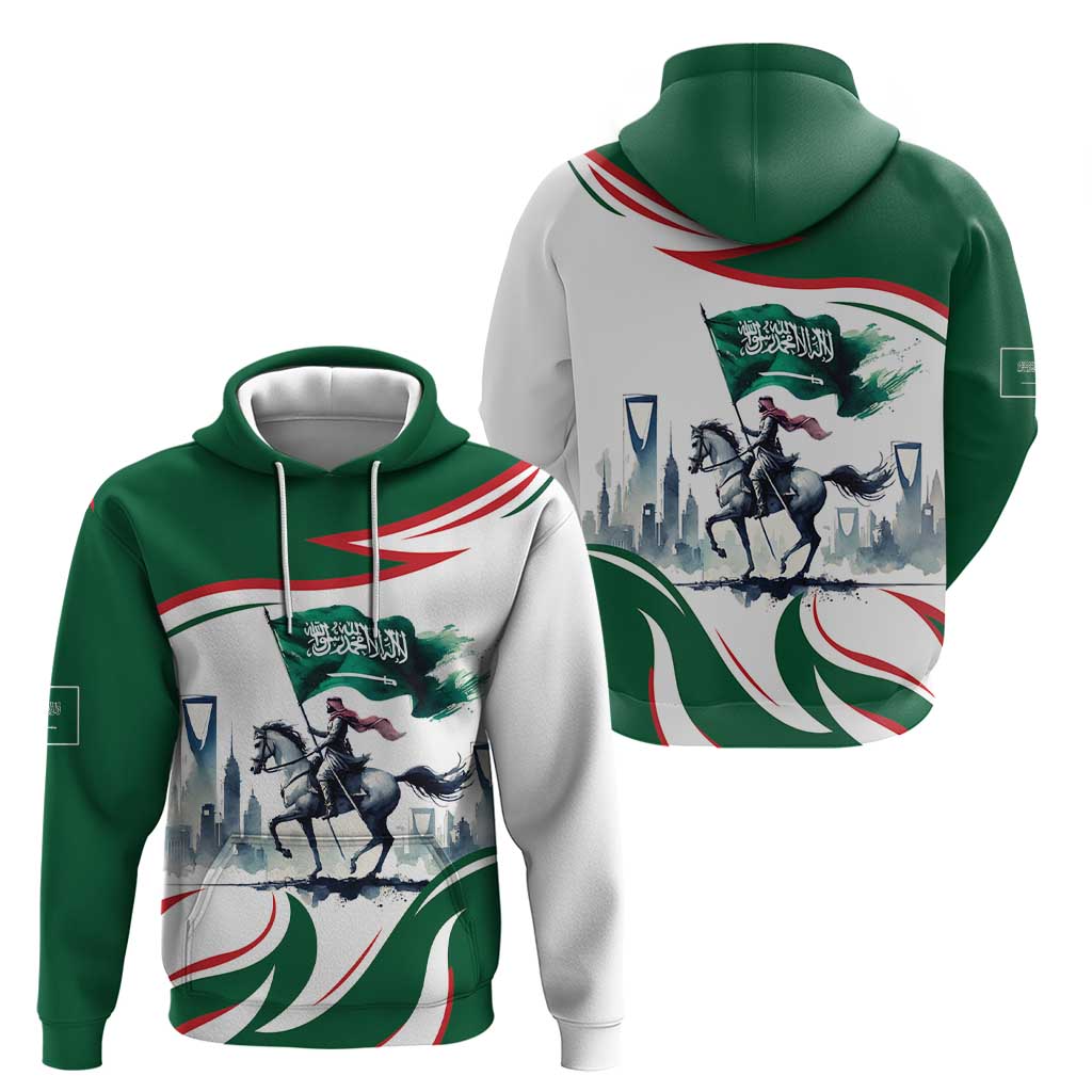 Saudi Arabia Horse Riders Zip Hoodie Arab Style - Wonder Print Shop