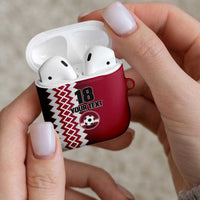 Custom Qatar Football AirPods Case Maroon One Go Champion - Wonder Print Shop