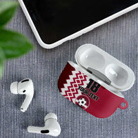 Custom Qatar Football AirPods Case Maroon One Go Champion - Wonder Print Shop