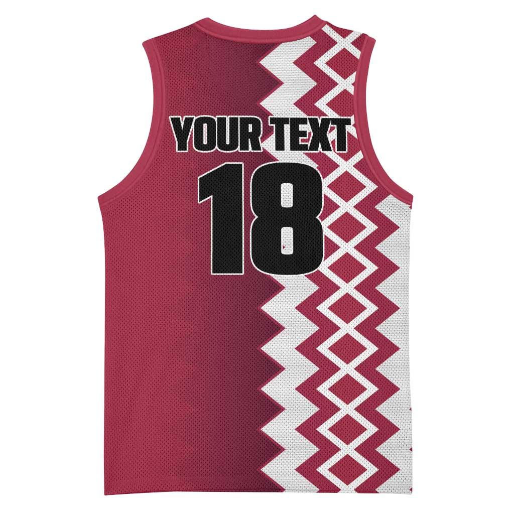 Custom Qatar Football Basketball Jersey Maroon One Go Champion - Wonder Print Shop