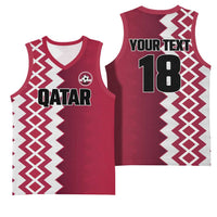 Custom Qatar Football Basketball Jersey Maroon One Go Champion - Wonder Print Shop