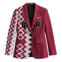 Custom Qatar Football Blazer Maroon One Go Champion - Wonder Print Shop
