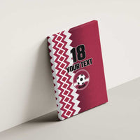 Custom Qatar Football Canvas Wall Art Maroon One Go Champion - Wonder Print Shop