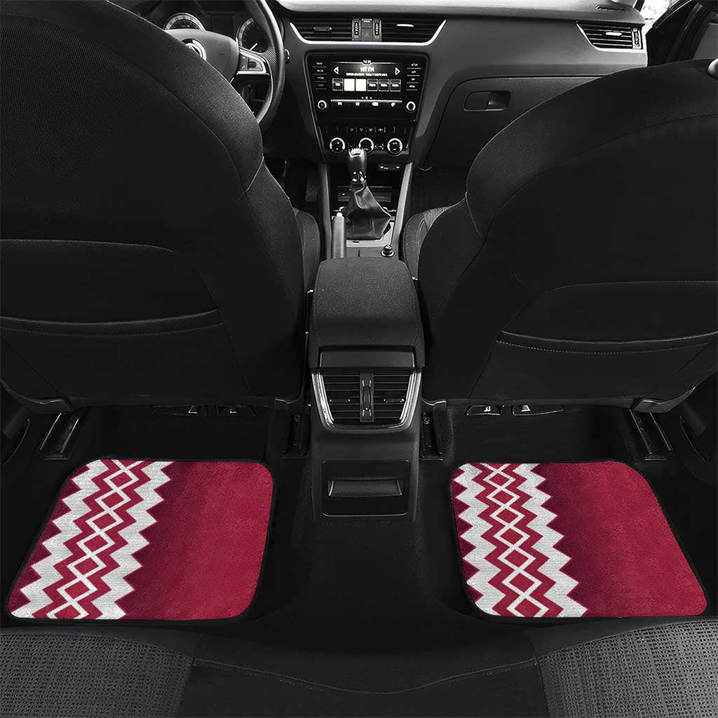 Custom Qatar Football Car Mats Maroon One Go Champion - Wonder Print Shop