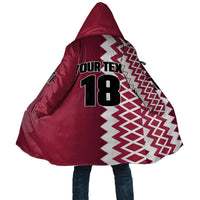 Custom Qatar Football Cloak Maroon One Go Champion - Wonder Print Shop