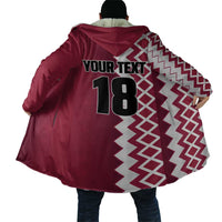 Custom Qatar Football Cloak Maroon One Go Champion - Wonder Print Shop