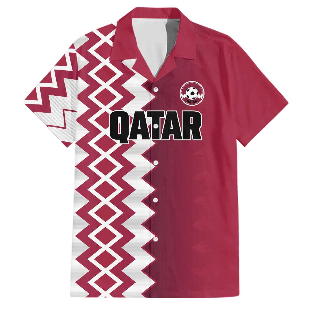 Custom Qatar Football Family Matching Tank Maxi Dress and Hawaiian Shirt Maroon One Go Champion - Wonder Print Shop