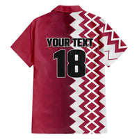 Custom Qatar Football Family Matching Tank Maxi Dress and Hawaiian Shirt Maroon One Go Champion - Wonder Print Shop