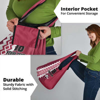 Custom Qatar Football Grocery Bag Maroon One Go Champion - Wonder Print Shop