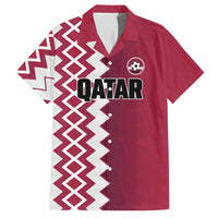 Custom Qatar Football Hawaiian Shirt Maroon One Go Champion - Wonder Print Shop
