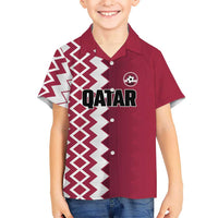 Custom Qatar Football Hawaiian Shirt Maroon One Go Champion - Wonder Print Shop