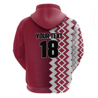 Custom Qatar Football Hoodie Maroon One Go Champion - Wonder Print Shop
