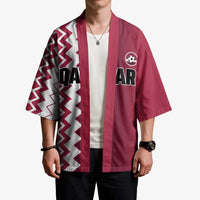 Custom Qatar Football Kimono Maroon One Go Champion - Wonder Print Shop
