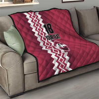 Custom Qatar Football Quilt Maroon One Go Champion - Wonder Print Shop