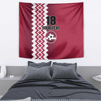 Custom Qatar Football Tapestry Maroon One Go Champion - Wonder Print Shop