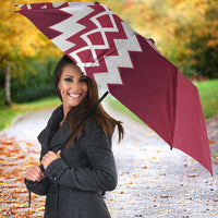 Custom Qatar Football Umbrella Maroon One Go Champion - Wonder Print Shop