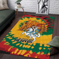 Lithuania Independence Day Area Rug Vytis Knight National Pride