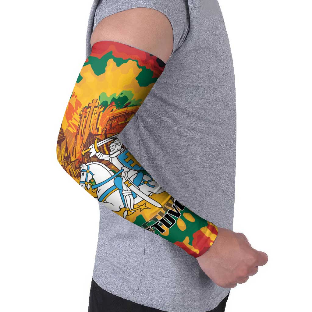 Lithuania Independence Day Arm Sleeves Vytis Knight National Pride