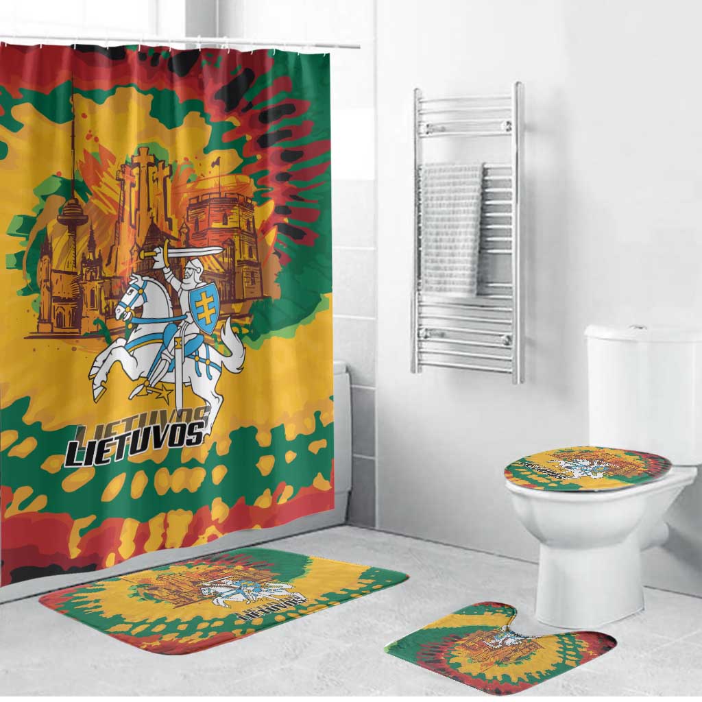 Lithuania Independence Day Bathroom Set Vytis Knight National Pride
