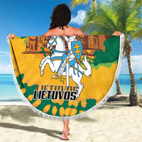 Lithuania Independence Day Beach Blanket Vytis Knight National Pride