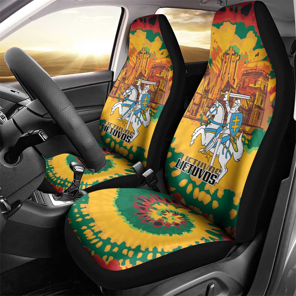 Lithuania Independence Day Car Seat Cover Vytis Knight National Pride