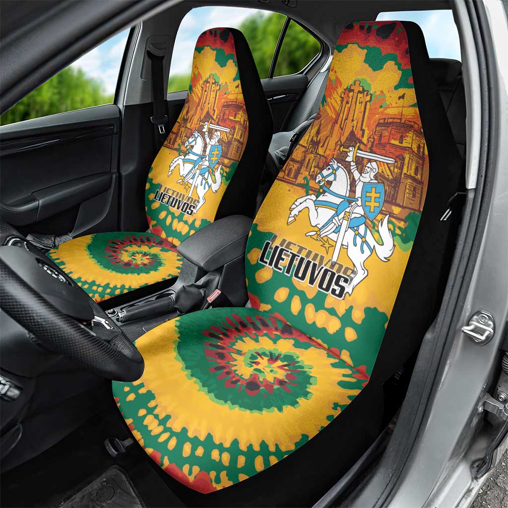Lithuania Independence Day Car Seat Cover Vytis Knight National Pride