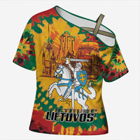 Lithuania Independence Day Cross Shoulder Shirt Vytis Knight National Pride