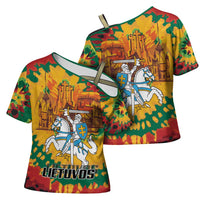 Lithuania Independence Day Cross Shoulder Shirt Vytis Knight National Pride