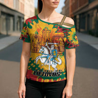 Lithuania Independence Day Cross Shoulder Shirt Vytis Knight National Pride