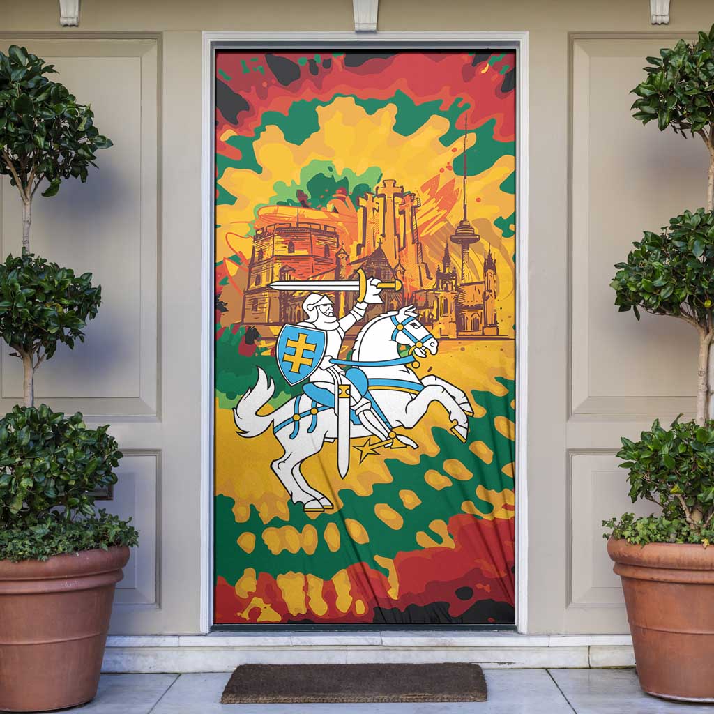 Lithuania Independence Day Door Cover Vytis Knight National Pride