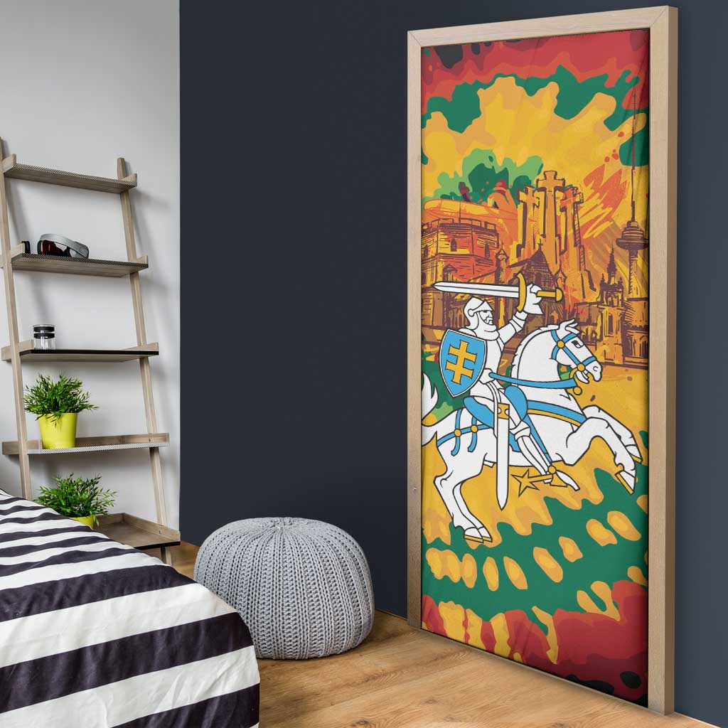 Lithuania Independence Day Door Cover Vytis Knight National Pride