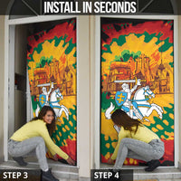 Lithuania Independence Day Door Cover Vytis Knight National Pride
