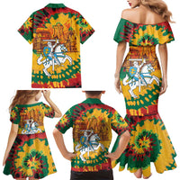 Lithuania Independence Day Family Matching Mermaid Dress and Hawaiian Shirt Vytis Knight National Pride