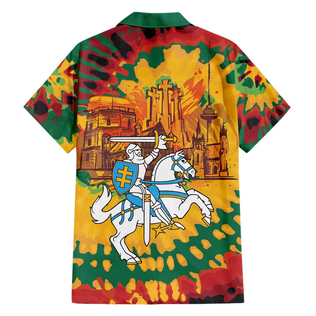 Lithuania Independence Day Family Matching Puletasi and Hawaiian Shirt Vytis Knight National Pride