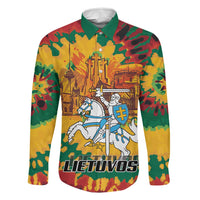 Lithuania Independence Day Family Matching Puletasi and Hawaiian Shirt Vytis Knight National Pride